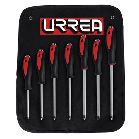 Urrea Striking Bimaterial Screwdriver Set of 6 Pc (Phillips type). 9100GB